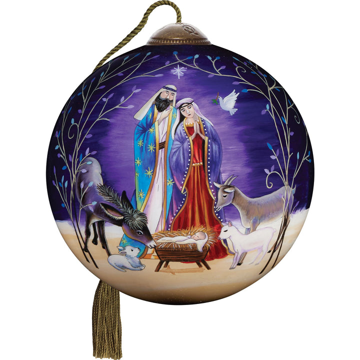 Ne’Qwa Ornaments | Behold The Newborn King Orn | Hanging Ornament