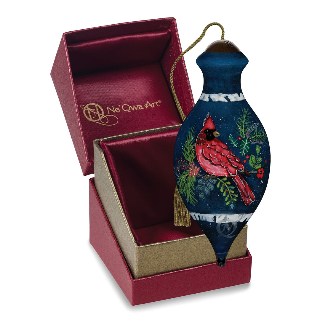 Ne’Qwa Ornaments | Birch Cardinal Ornament | Hanging Ornament
