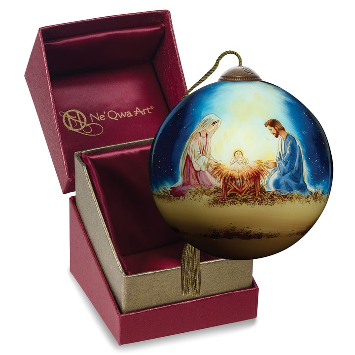 Ne’Qwa Ornaments | A Nativity Of Radiant Hope Orn | Hanging Ornament
