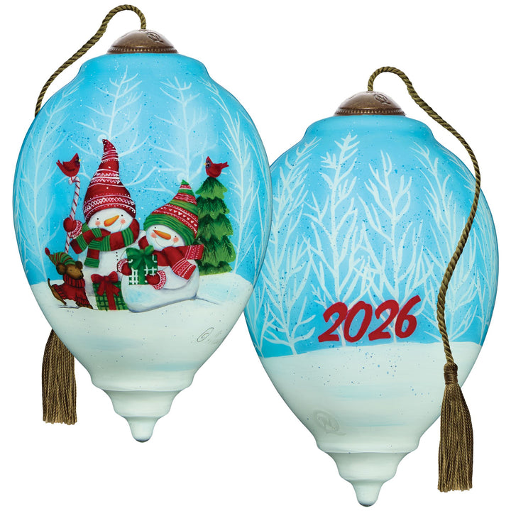 Ne’Qwa Ornaments | Warm Winter Wishes  Dated 2026 | Hanging Ornament