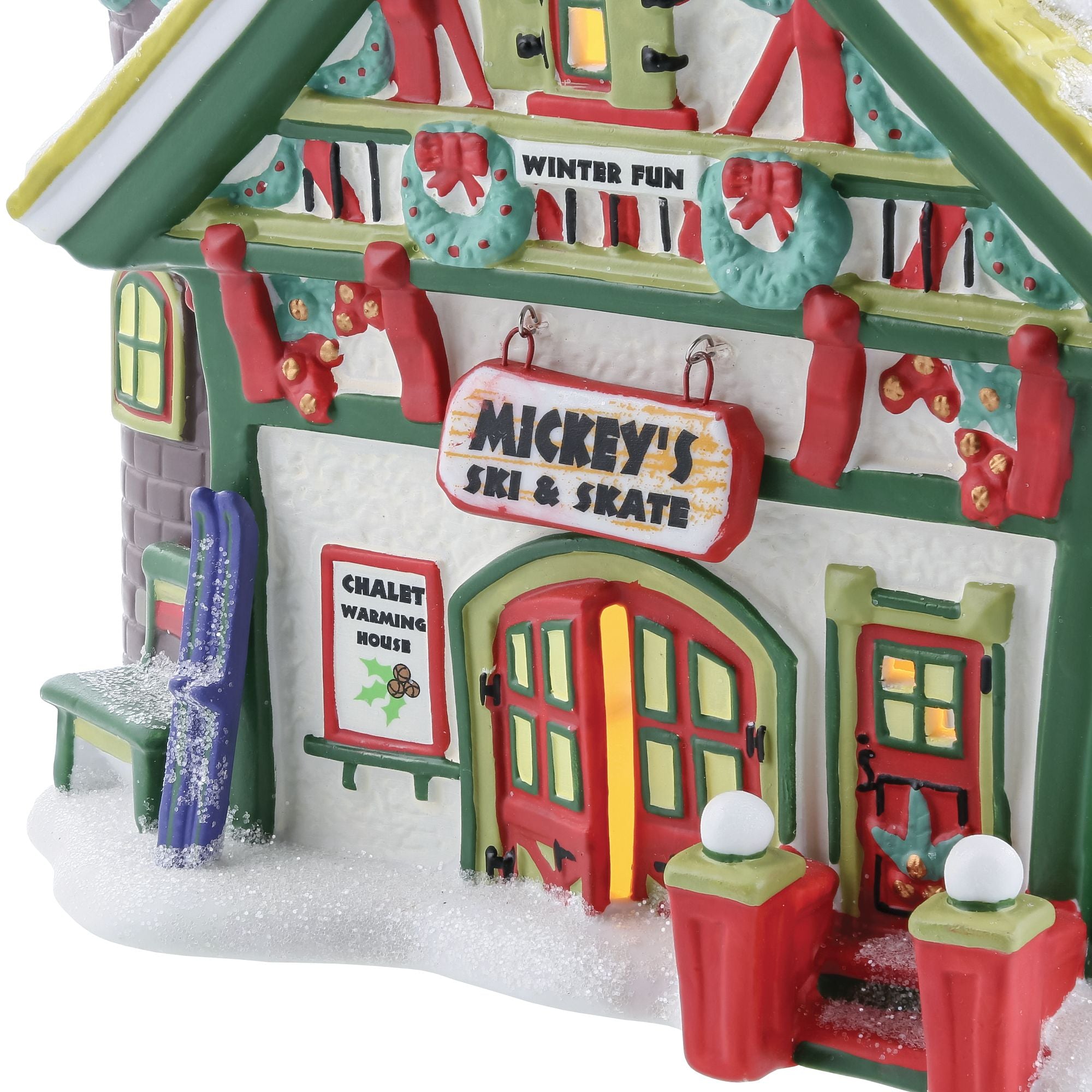 Disney Village | Mickey's Ski And Skate | Lighted Buildings