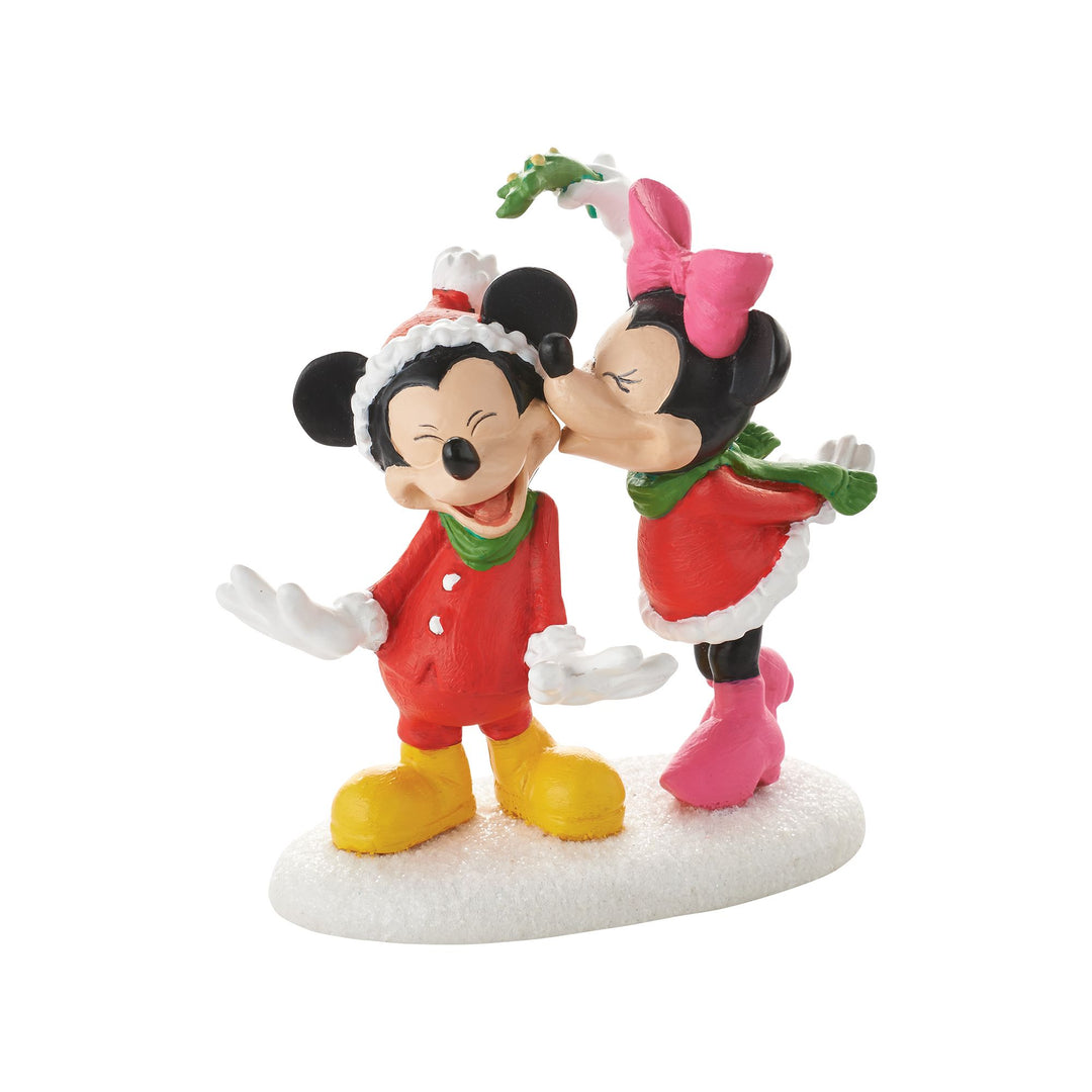 Disney Village | Mickey's Christmas Kiss | Village Figures