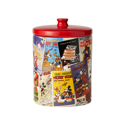 Disney Ceramics | Mickey Mouse Poster Collage | Cookie Jar