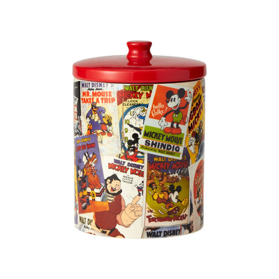 Disney Ceramics | Mickey Mouse Poster Collage | Cookie Jar