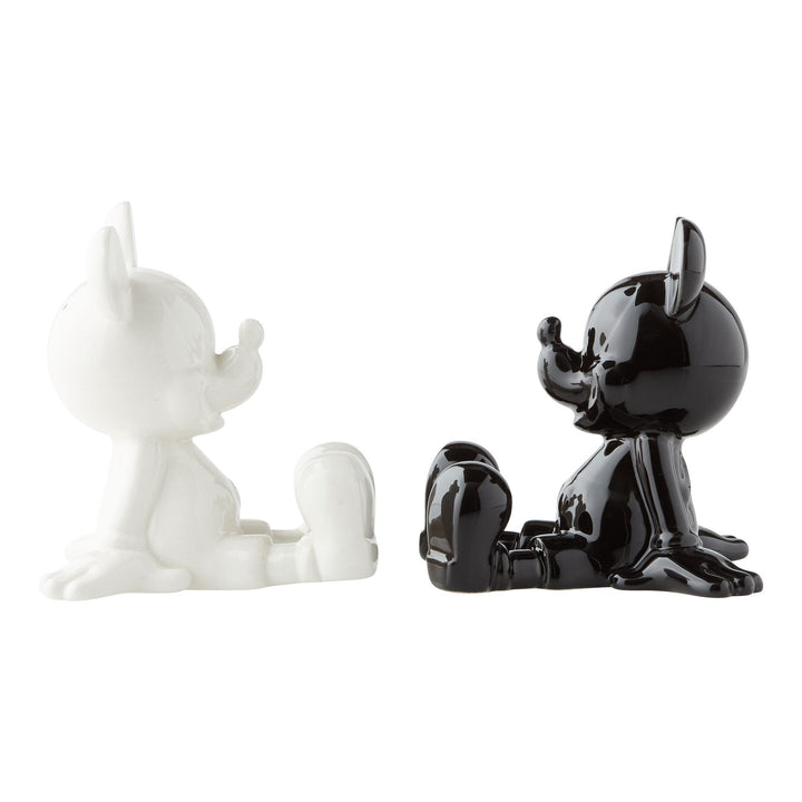 Disney Ceramics | Black & White Mickey Mouse | Salt and Pepper