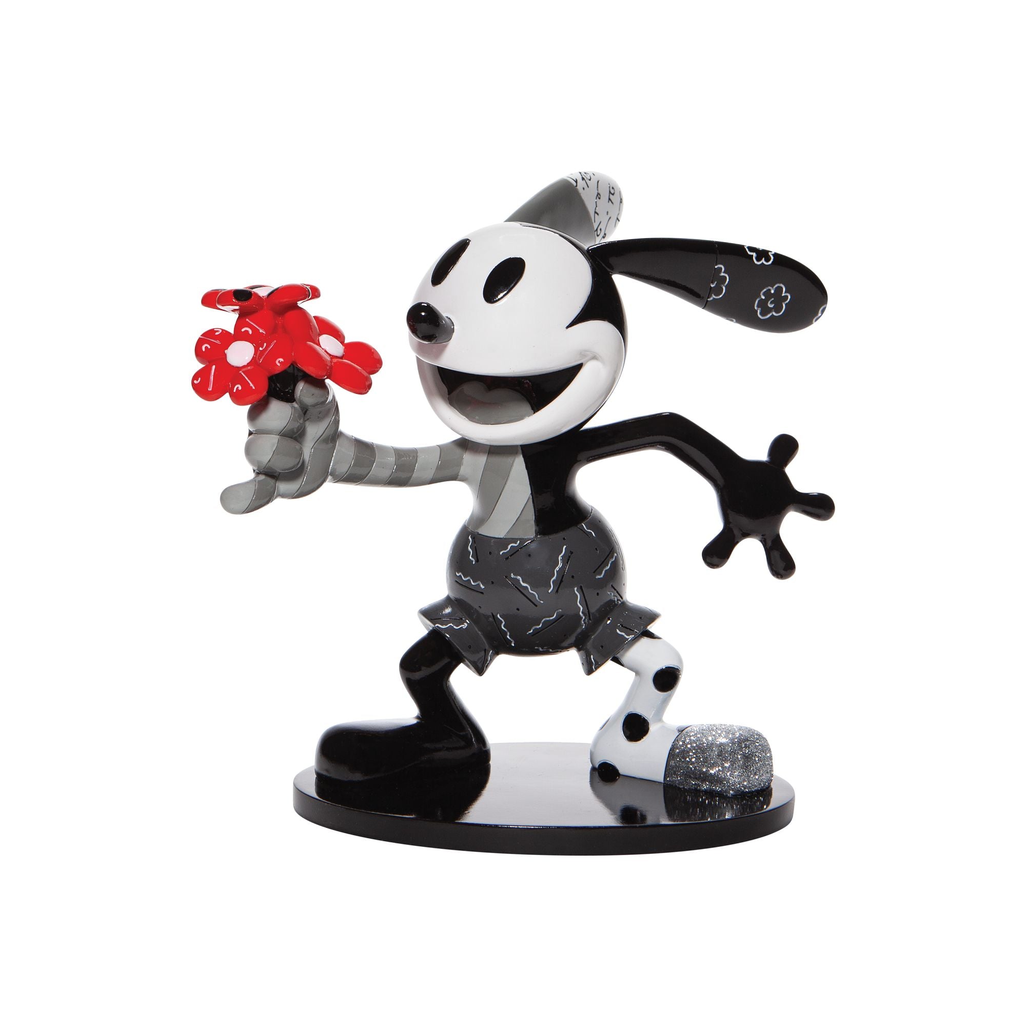 Disney Britto オズワルド フィギュア エネスコ Amazon.com: Enesco Disney by Romero Britto Oswald The Lucky Rabbit