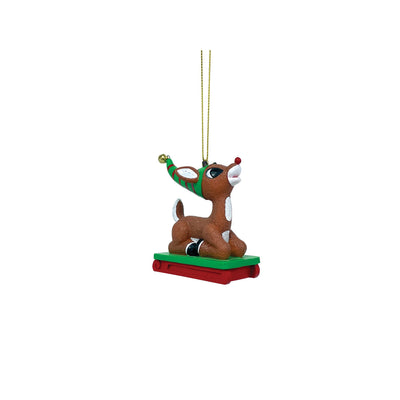 Rudolph | Rudolph Sledding | Hanging Ornament