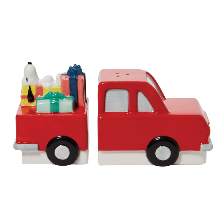Peanuts Ceramics | Snoopy Red Truck | Salt and Pepper