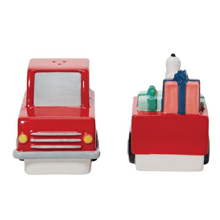 Peanuts Ceramics | Snoopy Red Truck | Salt and Pepper