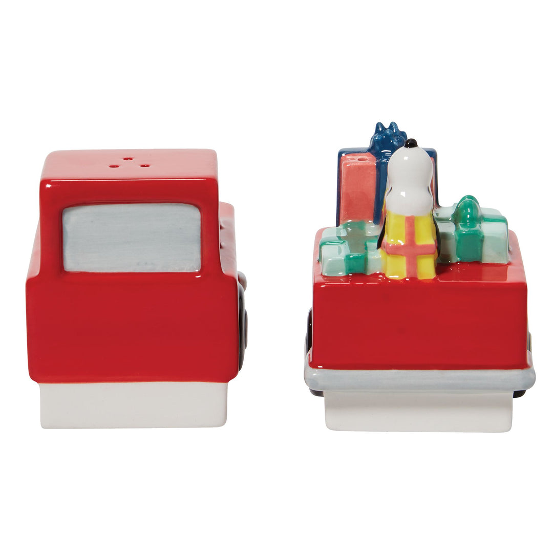 Peanuts Ceramics | Snoopy Red Truck | Salt and Pepper