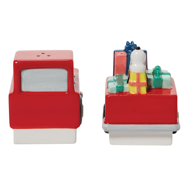 Peanuts Ceramics | Snoopy Red Truck | Salt and Pepper