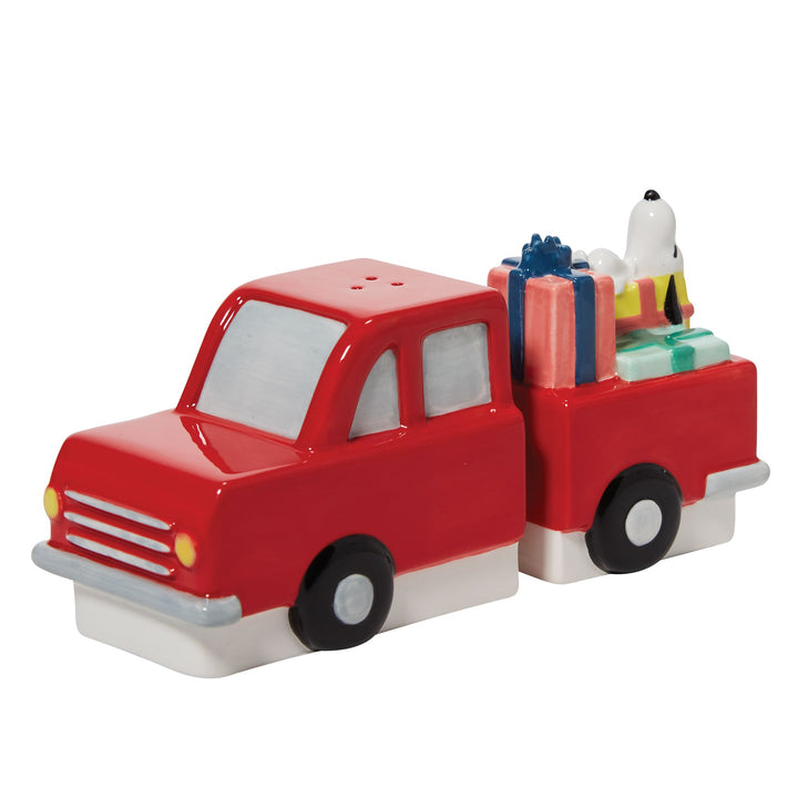 Peanuts Ceramics | Snoopy Red Truck | Salt and Pepper