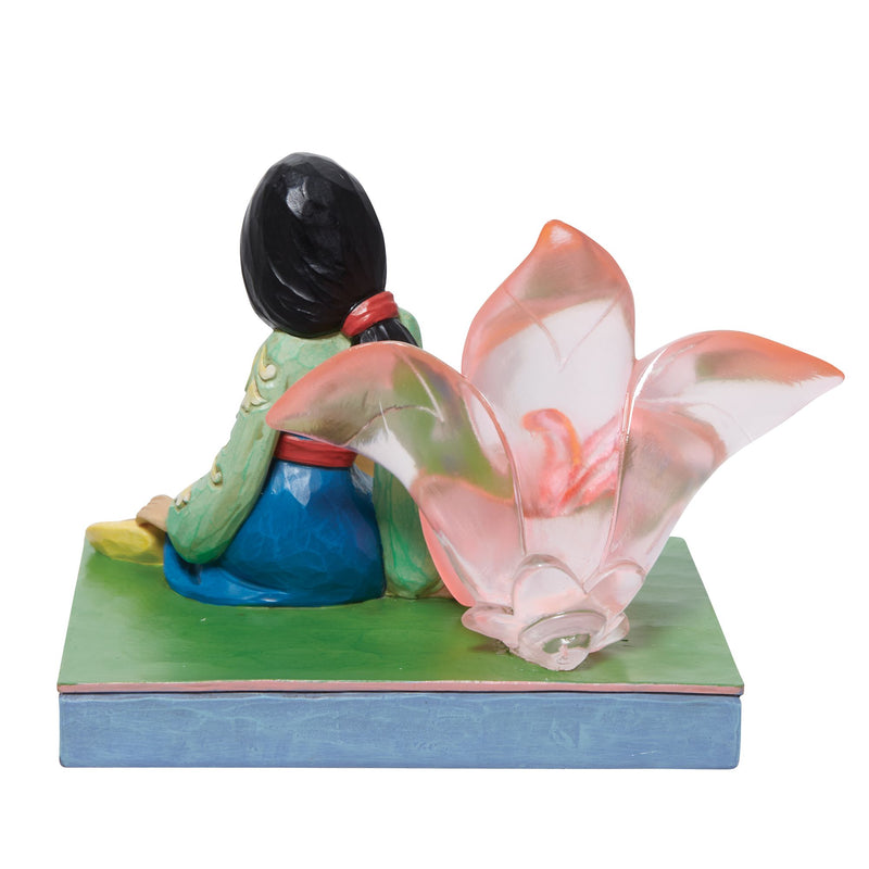 Disney Traditions | Mulan Clear Resin Cherry Bloss | Figurine