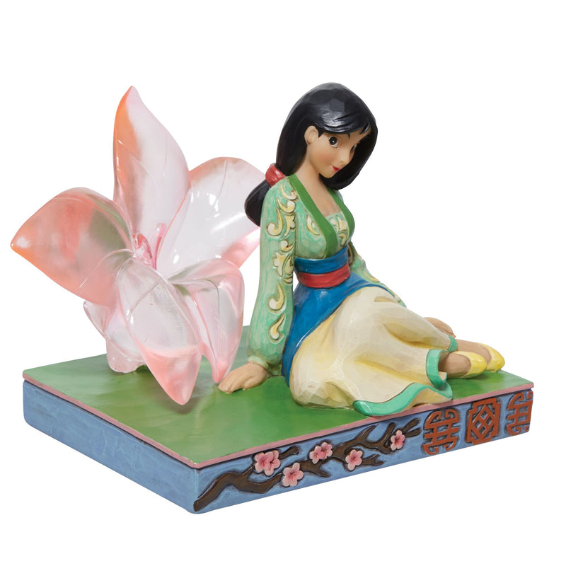 Disney Traditions | Mulan Clear Resin Cherry Bloss | Figurine