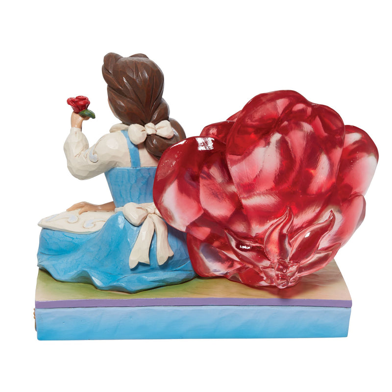 Disney Traditions | Belle Clear Resin Rose | Figurine
