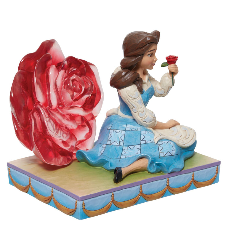 Disney Traditions | Belle Clear Resin Rose | Figurine