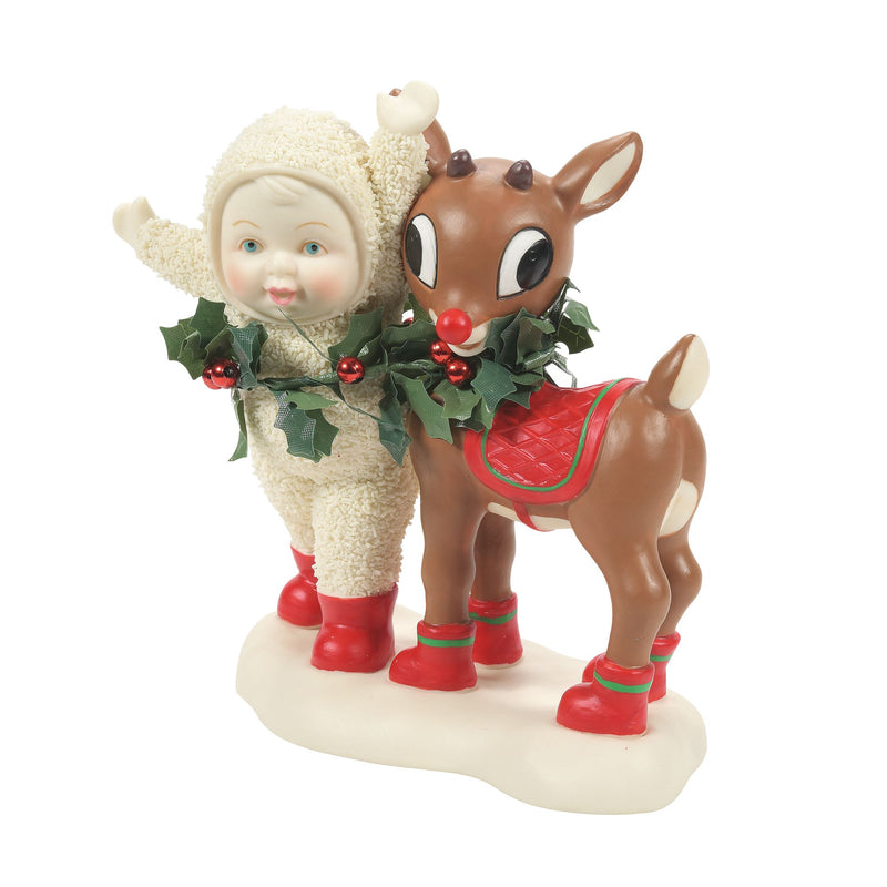 Snowbabies Guest Collection | Wrapped Up With Rudolph | Figurine