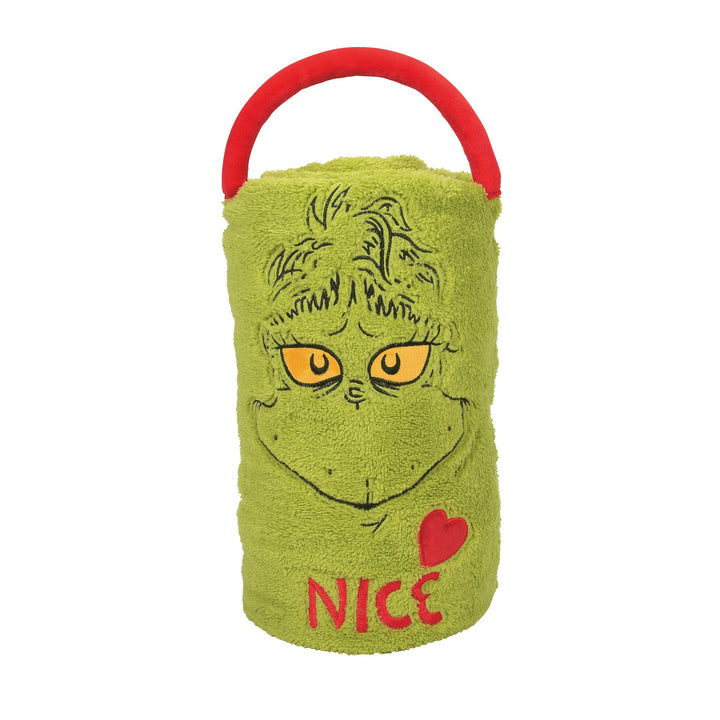 Snowpinions | Naughty Nice Grinch SnowThrow | Blanket