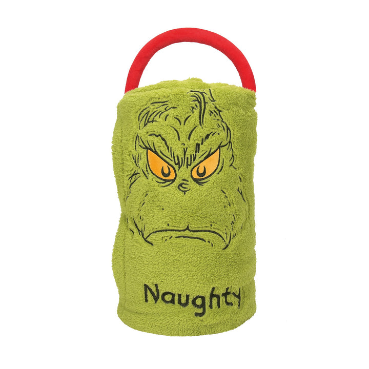 Snowpinions | Naughty Nice Grinch SnowThrow | Blanket